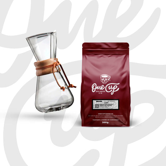 Cafetera Chemex 3 Cups + Café Brasil Honey (300 gr)